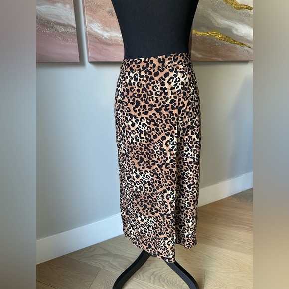 Maurices Cheetah Print Wrap Midi Skirt - Picture 3 of 7